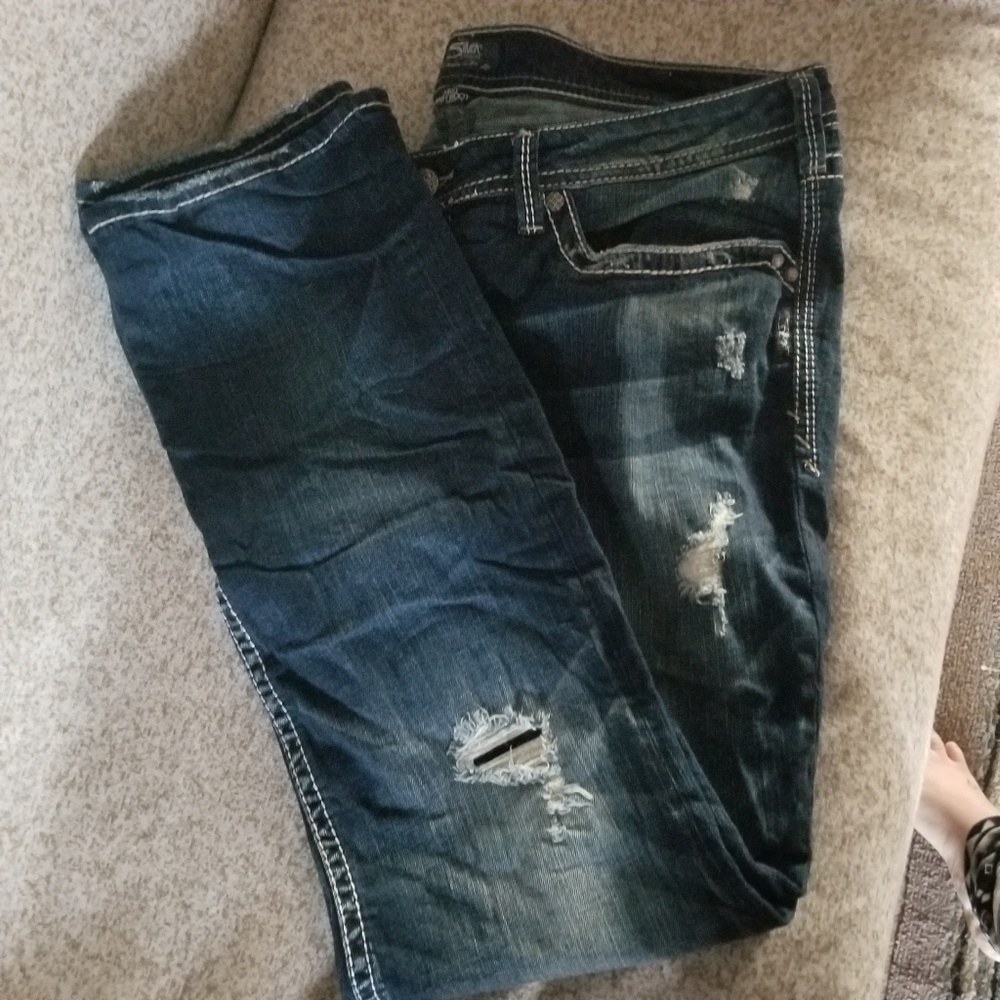 Silver jeans